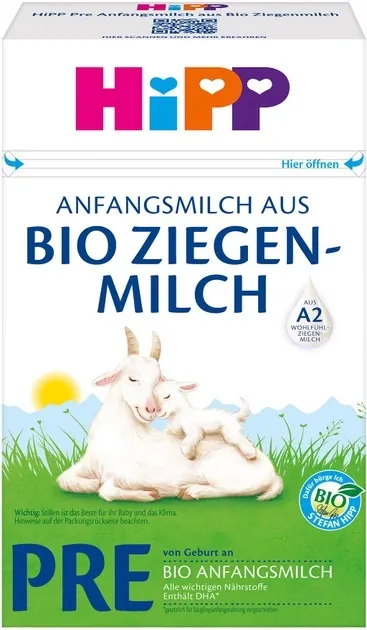 Суміш суха молочна HiPP Bio Ziegen Milch PRE органічна на козячому молоці для дітей з народження, 400 г