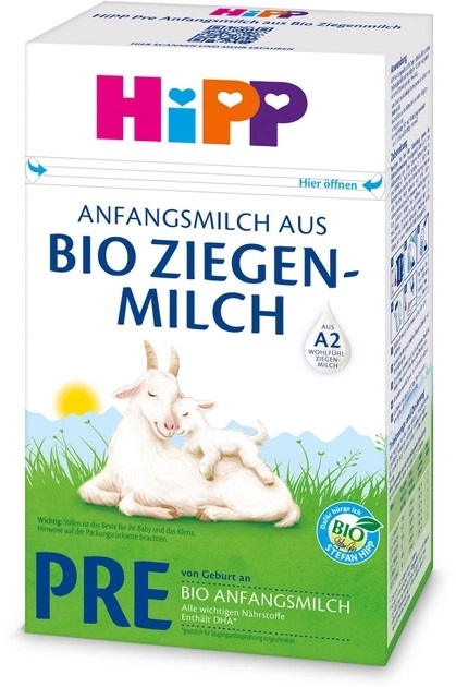 Смесь сухая молочная HiPP Bio Ziegen Milch PRE органическая на козьем молоке для детей с рождения, 400 г