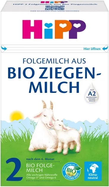 Суміш суха молочна HiPP Bio Ziegen Milch 2 органічна на козячому молоці для дітей з 6 місяців, 400 г