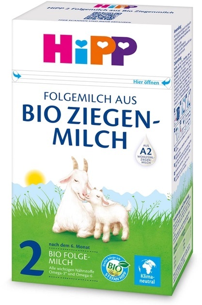Смесь сухая молочная HiPP Bio Ziegen Milch 2 органическая на козьем молоке для детей с 6 месяцев, 400 г