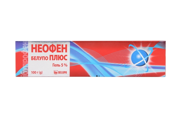 Неофен Белупо плюс гель 50 мг/г по 100 г в тубах