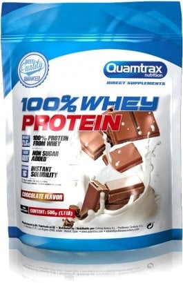 Протеин Quamtrax 100% Whey Protein шоколад, 500 г