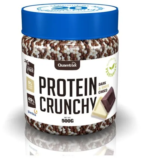 Злакові кульки Quamtrax Protein Crunchy чорний та білий шоколад, 500 г