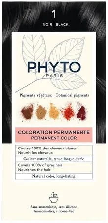 Крем-фарба Phyto Phytocolor, тон 1 чорний