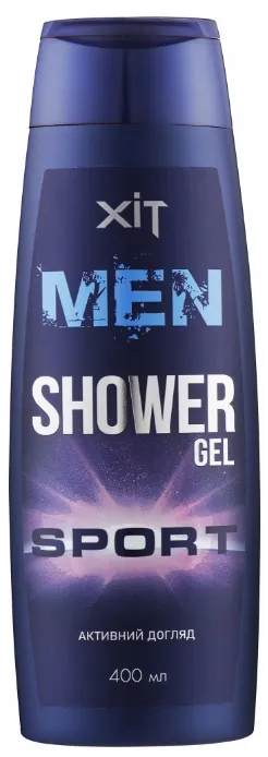 Гель для душу Хіт for men Sport активний догляд для чоловіків, 400 мл