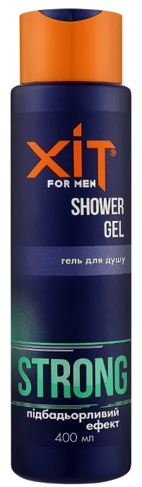 Гель для душу Хіт for men Strong підбадьорливий ефект для чоловіків, 400 мл