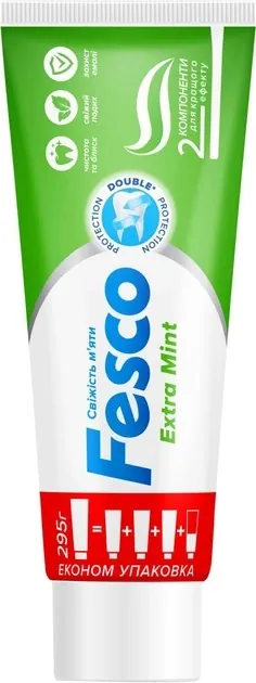 Зубна паста Fesco Extra Mint, 250 мл