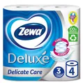 Туалетний папір Zewa Deluxe Delicate Care 3 шари білий, 4 рулони