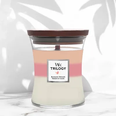 Свічка ароматична Woodwick Трилогія Квітучий фруктовий сад середня, 275 г