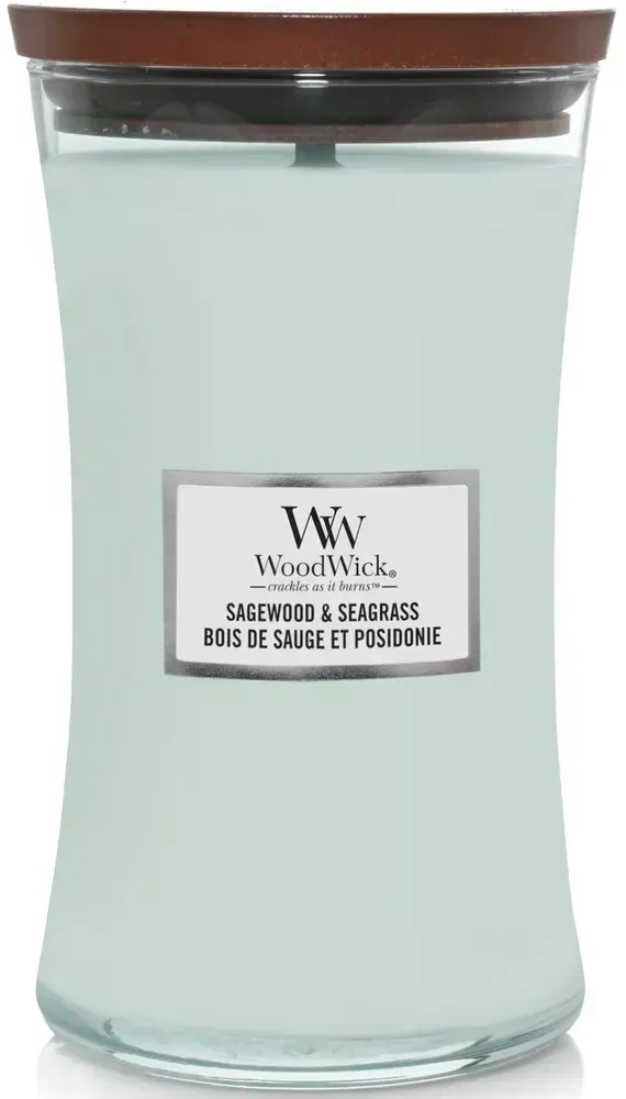 Свічка ароматична Woodwick Шавлія та морська трава велика, 609 г