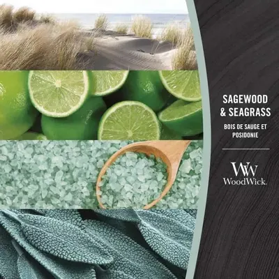 Свічка ароматична Woodwick Шавлія та морська трава велика, 609 г