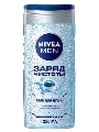 Гель для душа мужской Nivea Men Заряд чистоты с очищающими микрочастицами, 250 мл