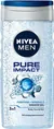 Гель для душу чоловічий Nivea Men 3-в-1 Pure Impact для тіла, обличчя та волосся, 250 мл