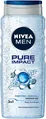 Гель для душу чоловічий Nivea Men 3-в-1 Pure Impact для тіла, обличчя та волосся, 500 мл