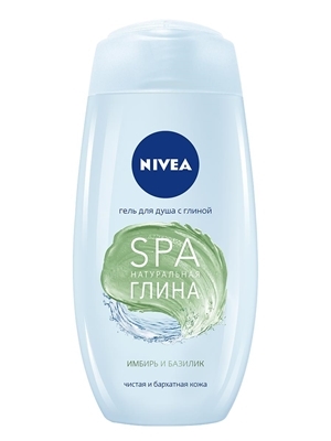 Гель для душа Nivea SPA натуральная глина: Имбирь и базилик, 250 мл