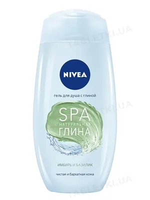 Гель для душу Nivea SPA натуральна глина: Імбир і базилік, 250 мл