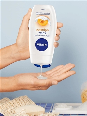 Гель для душа Nivea Крем Абрикос увлажняющий с абрикосовым маслом и фруктовым ароматом, 250 мл