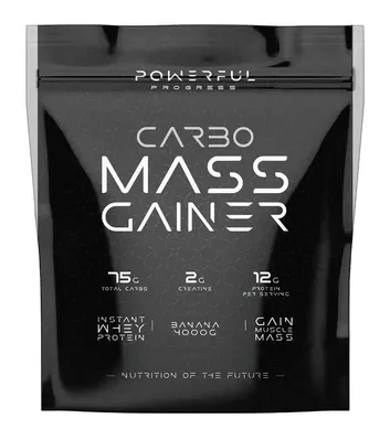 Гейнер Powerful Progress Carbo Mass Gainer банан, 4 кг