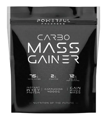 Гейнер Powerful Progress Carbo Mass Gainer капучіно, 4 кг