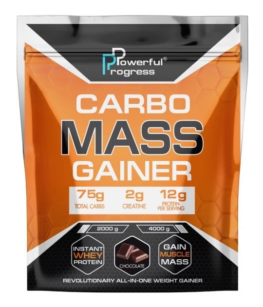 Гейнер Powerful Progress Carbo Mass Gainer chocolate, 4 кг