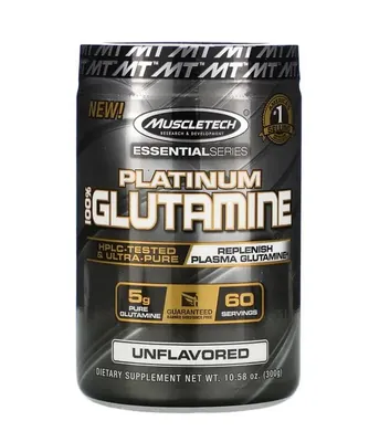 Глютамін MuscleTech Platinum 100% Glutamine без смаку, 302 г
