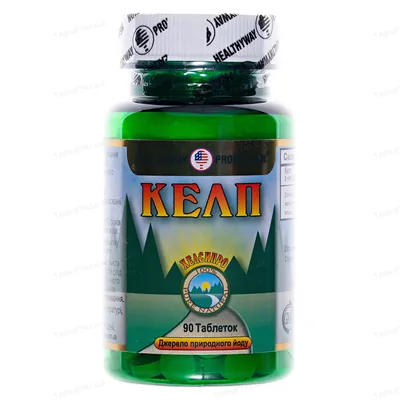 Келп Healthyway Production 150 мкг органічного йоду таблетки №90