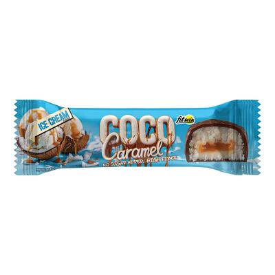 Батончик FitWin Coco Caramel без сахара, ванильное мороженое, 40 г