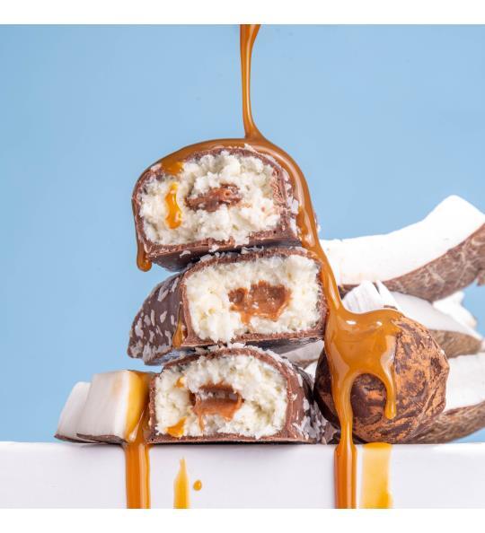 Батончик FitWin Coco Caramel без цукру, трюфель, 20 штук по 40 г