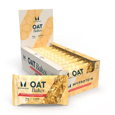 Вівсяний батончик MyProtein Oat Bakes білий шоколад та ягоди, 12 штук по 75 г