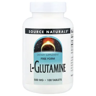 L-глютамін Source Naturals L-Glutamine 500 мг, 100 таблеток