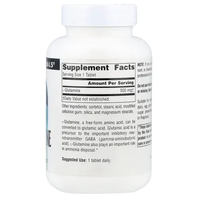 L-глютамін Source Naturals L-Glutamine 500 мг, 100 таблеток