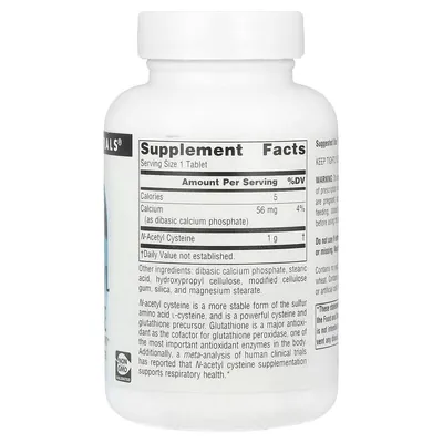 N-ацетилцистеїн Source Naturals N-Acetyl Cysteine 1000 мг, 60 таблеток