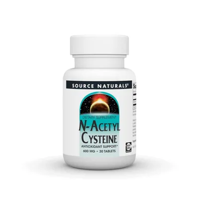 N-ацетилцистеїн Source Naturals N-Acetyl Cysteine 600 мг, 30 таблеток