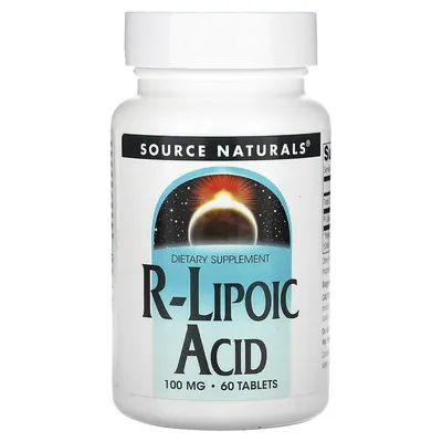 R-ліпоєва кислота Source Naturals R-Lipoic Acid 100 мг, 60 таблеток