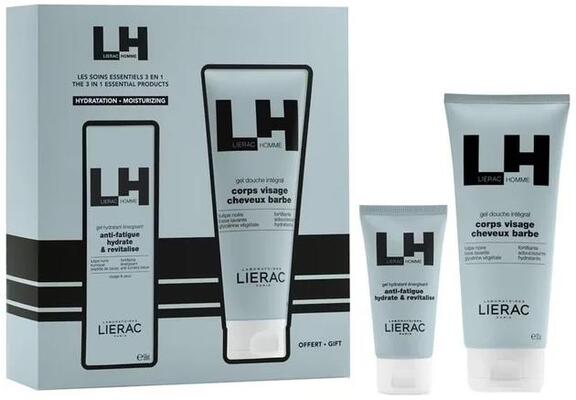 Набір Lierac Homme для чоловіків (Зволожуючий гель 50 мл + Гель для душу 200 мл)