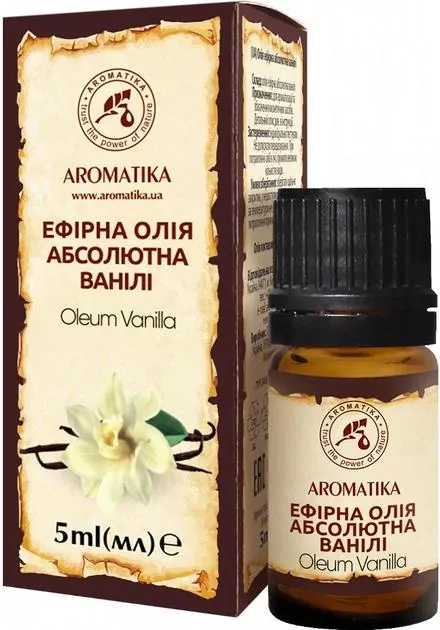 Олія ефірна Ароматика Абсолютна Ванілі, 5 мл