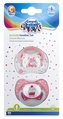 Пустышка силиконовая Canpol Babies симметричная 23/956_cor, 18 месяцев, 2 шт