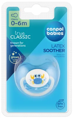 Пустушка латексна Canpol Babies Love&Sea 22/606 кругла 0-6 місяців, 1 шт
