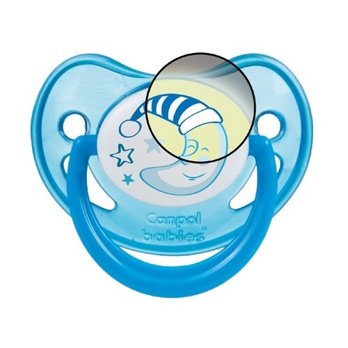 Пустышка силиконовая Canpol Babies Night dreams анатомическая 22/501, 6-18 месяцев, 1 шт