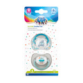 Пустушка силіконова Canpol Babies симетрична 23/954_grey, 0-6 місяців, 2 шт