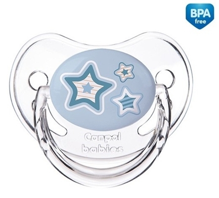 Пустышка силиконовая Canpol Babies Newborn baby анатомическая 22/565_blu, 0-6 месяцев, 1 шт