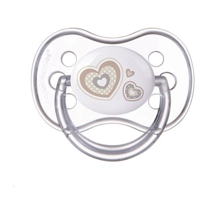 Пустышка силиконовая Canpol Babies Newborn baby симметричная 22/582_bei, 18+ месяцев, 1 шт