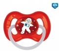 Пустышка латексная Canpol Babies 23/222_red Space круглая 6-18 месяцев, 1 шт