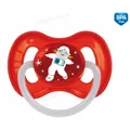 Пустушка латексна Canpol Babies Space 23/221_red кругла 0-6 місяців, 1 шт