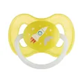 Пустушка латексна Canpol Babies Space 23/221_yel кругла 0-6 місяців, 1 шт
