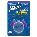Беруши вкладки ушные MACK'S AquaBlock 1112 силиконовые мягкие (защита от воды), фиолетовые, 1 пара