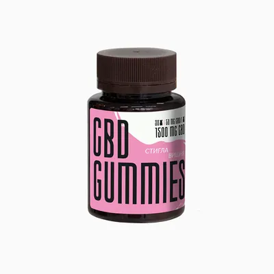 Канабідіол CBD 1500 мг ведмедики Стигла вишня, 30 штук