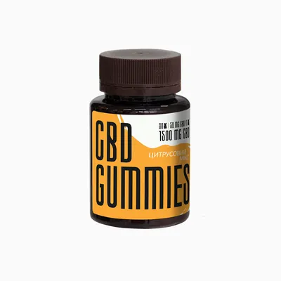 Канабідіол CBD 1500 мг ведмедики Цитрусовий мікс, 30 штук