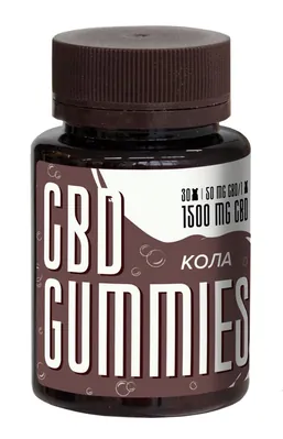 Канабідіол CBD 1500 мг ведмедики Кола, 30 штук