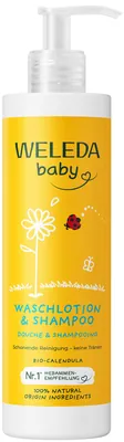 Шампунь-гель дитячий Weleda Baby Calendula Календула для волосся та тіла, 400 мл